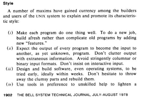 Bringing the Unix Philosophy to the 21st Century - Brazil's Blog
