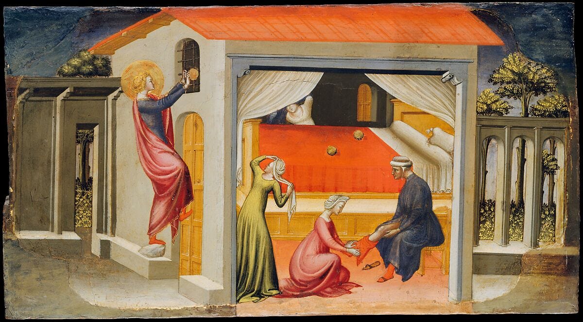 Bicci di Lorenzo | Saint Nicholas Providing Dowries | The Metropolitan  Museum of Art