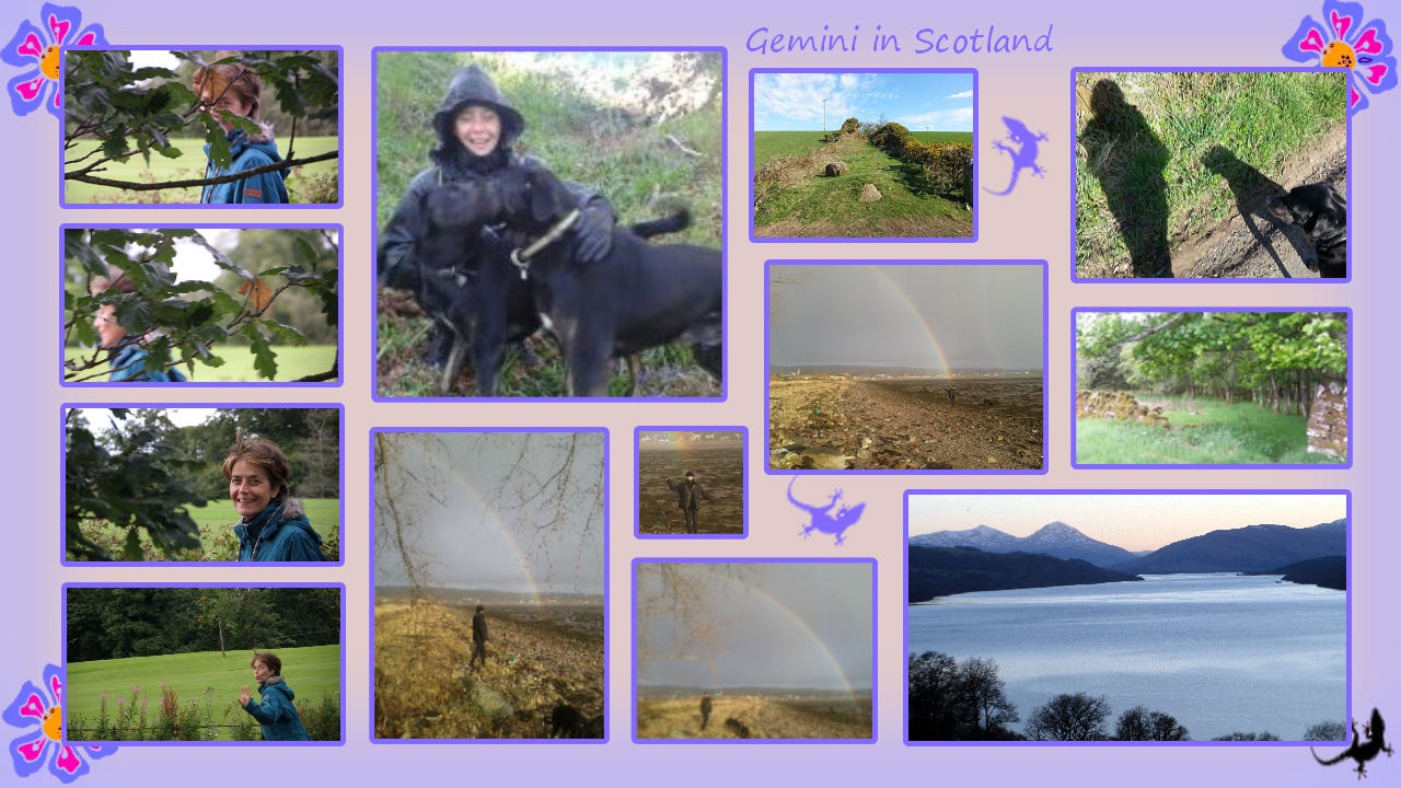 Okeko Learn & Share® Photo Collage “Gem and I in Scotland” ©