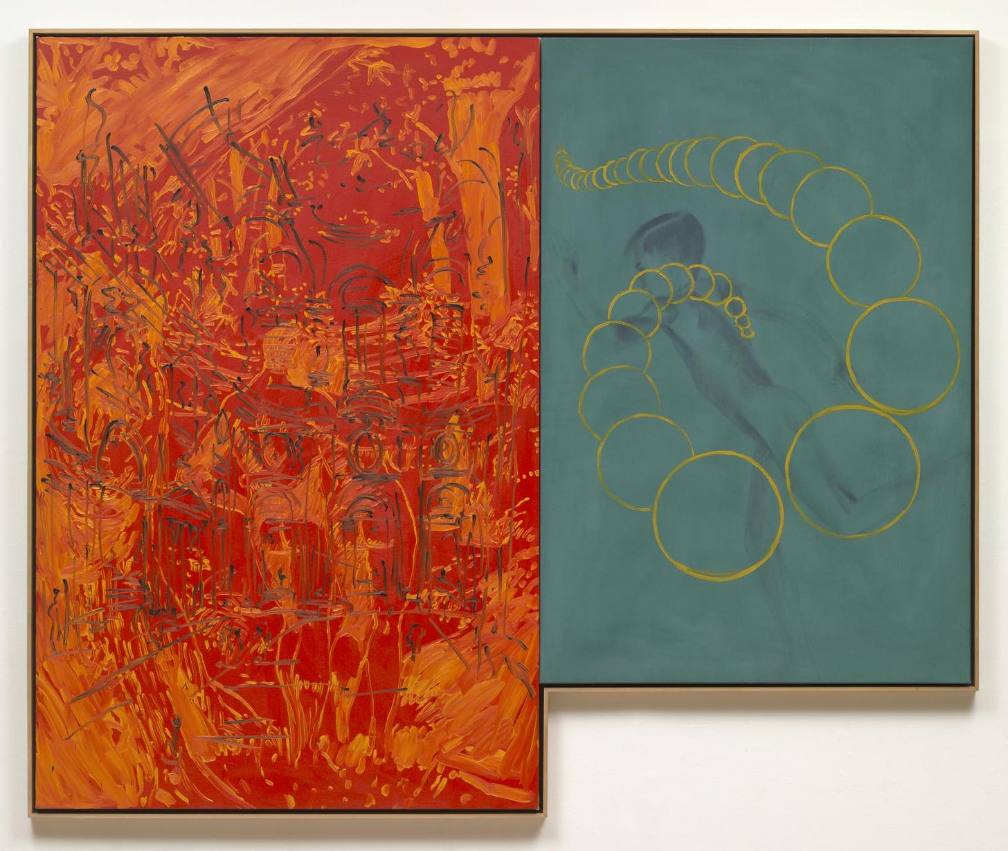 Calm Down in a Diary (Diptych)', David Salle, 1982 | Tate