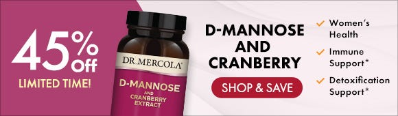 Get 45% Off on D-Mannose and Cranberry