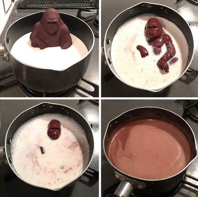 Chocolate Gorilla Melting - Meming Wiki