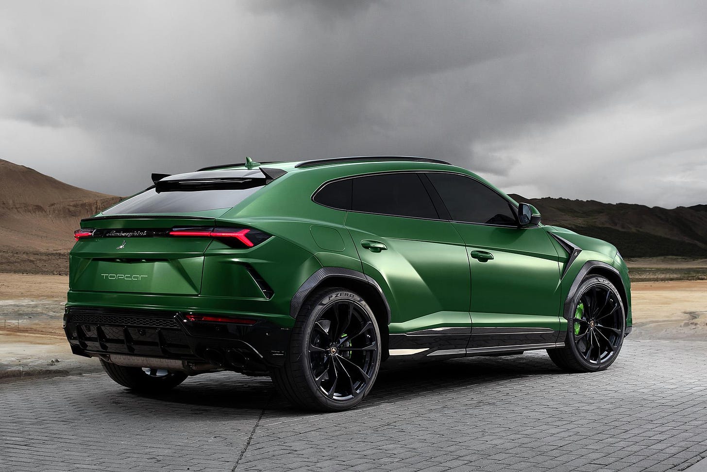 TopCar Lamborghini Urus Revealed with Military Green Paint and Camo Carbon! - GTspirit