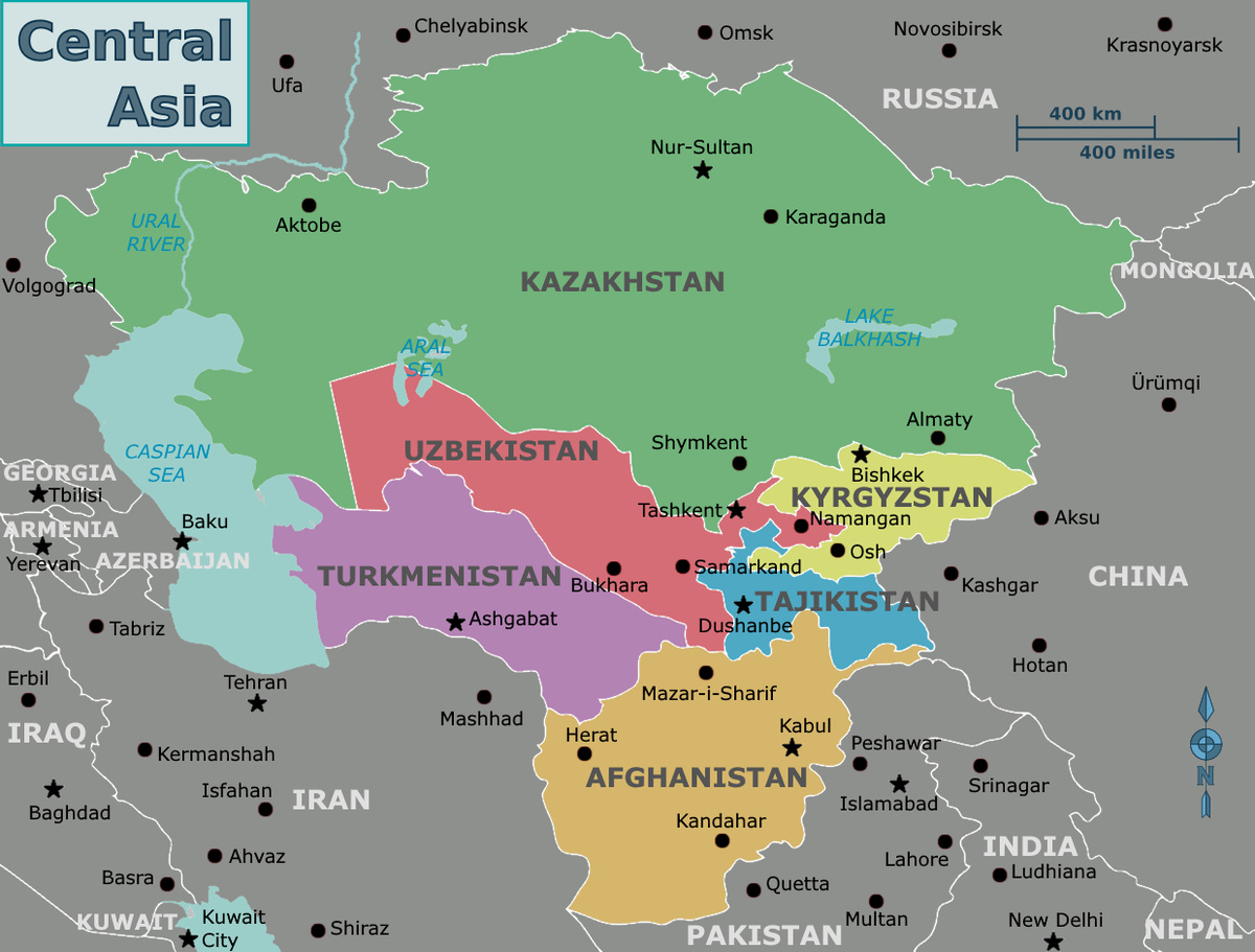File:Map of Central Asia.png - Wikivoyage, guida turistica di viaggio