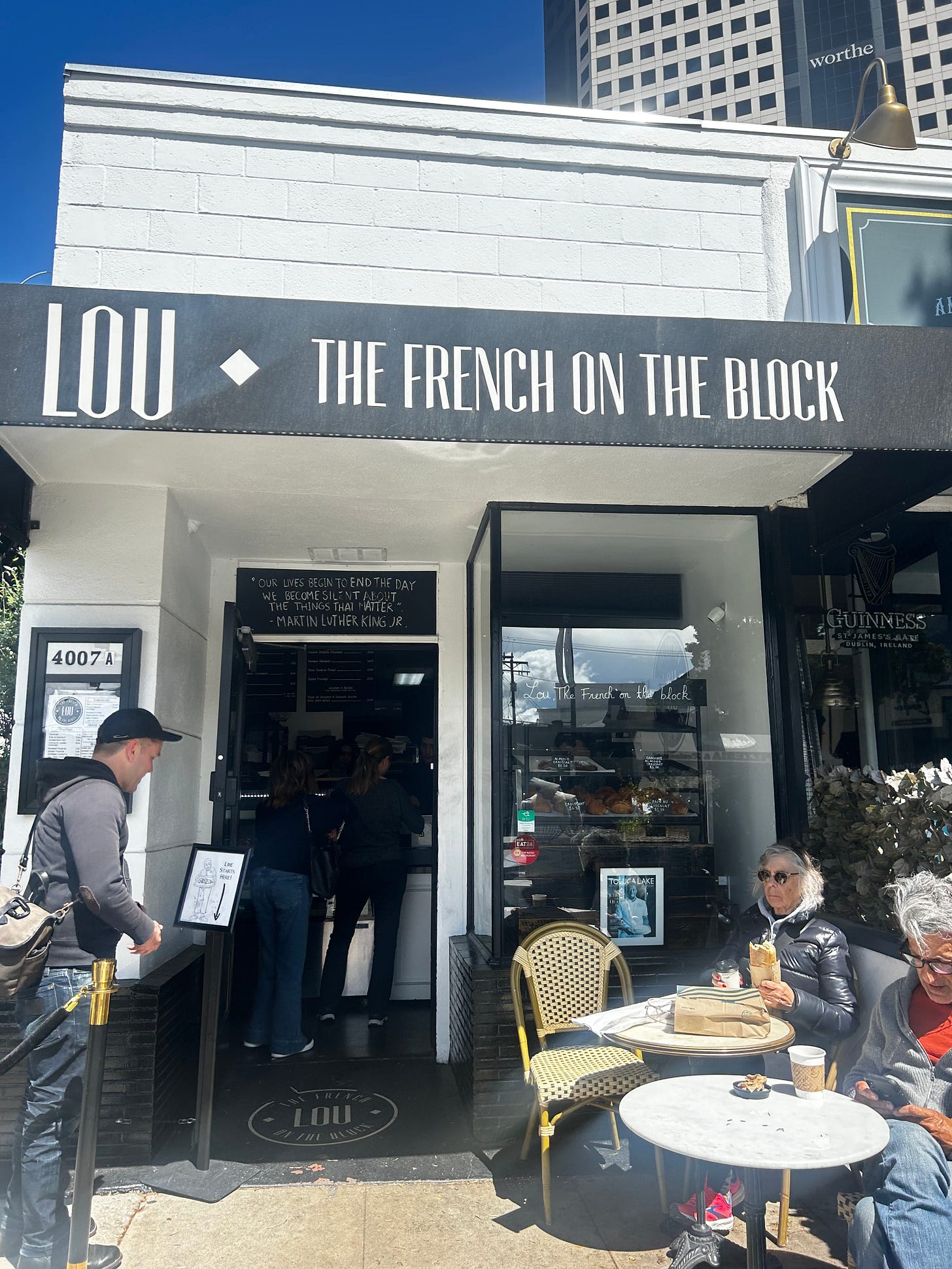 A picture of the front of Lou - The French on the Block