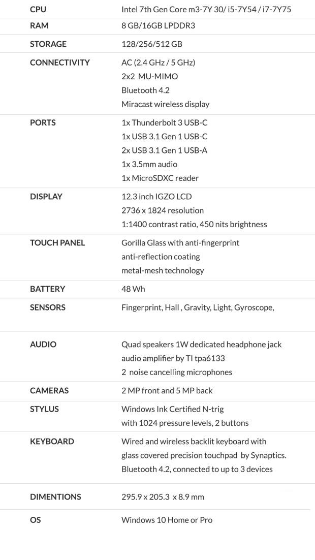 eve 5 tech specs