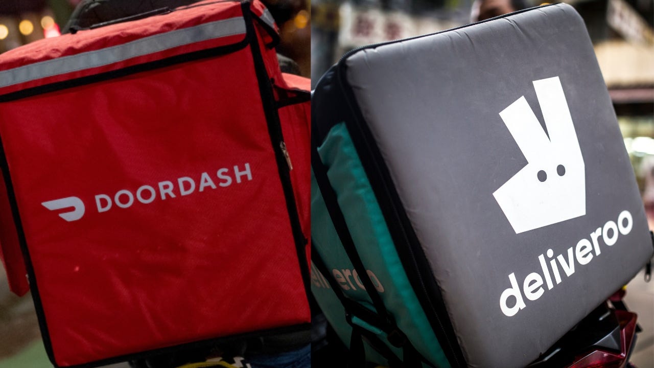 DoorDash and Deliveroo delivery cases