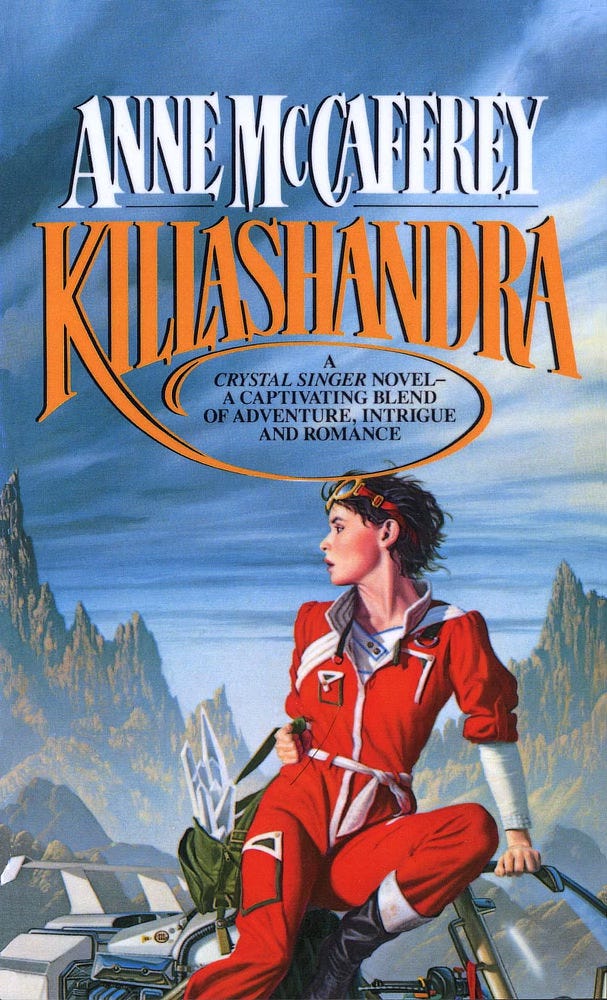 Book cover for KILLASHANDRA by Anne McCaffrey, published by Del Rey Books.