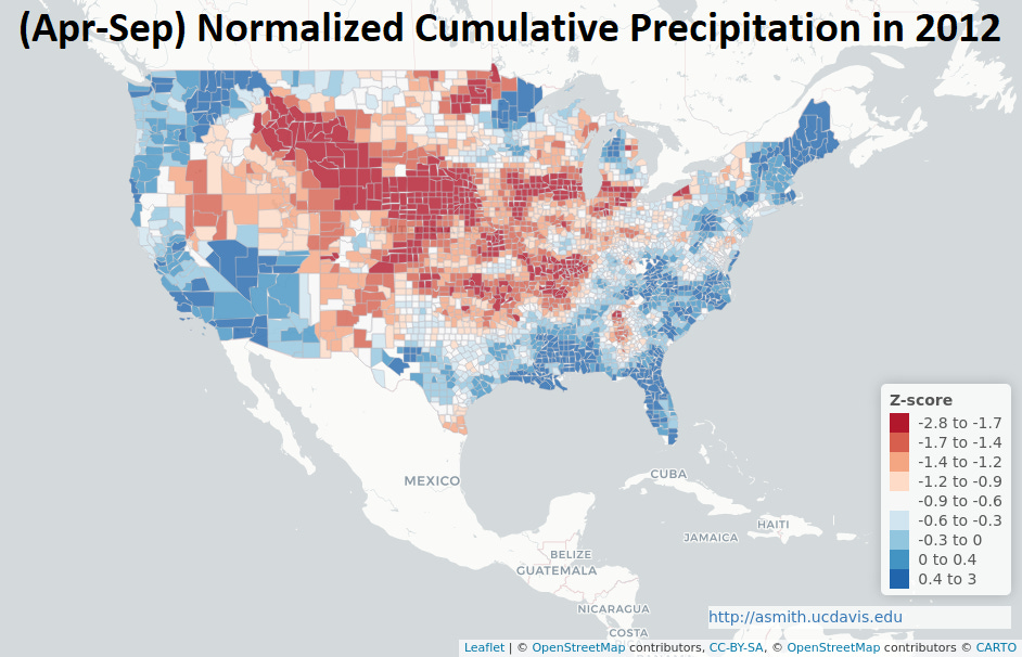 2012 Normalized Precipitation