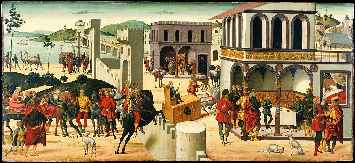 The Story of Joseph, Biagio d'Antonio (Italian, Florentine, active by 1472–died 1516), Tempera on wood The Story of Joseph, Biagio d'Antonio (Italian, Florentine, active by 1472–died 1516), Tempera on wood