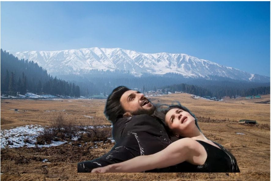 Agribusiness Matters Venky Ramachandran imagines romance in snowcap mountains without snow.