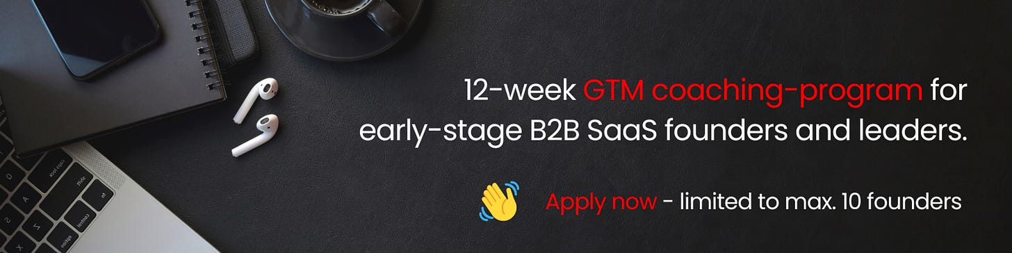 GTM coaching program for early stage saas founder