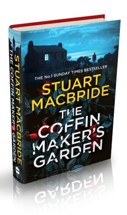 Pack shot of Stuart's book, The Coffinmaker's Garden