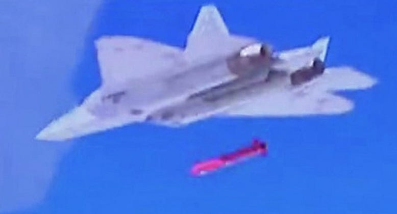 Unrivalled Reach: Russia's Su-57 Stealth Fighter Now Has a 3500km Range  Radar Evading Cruise Missile