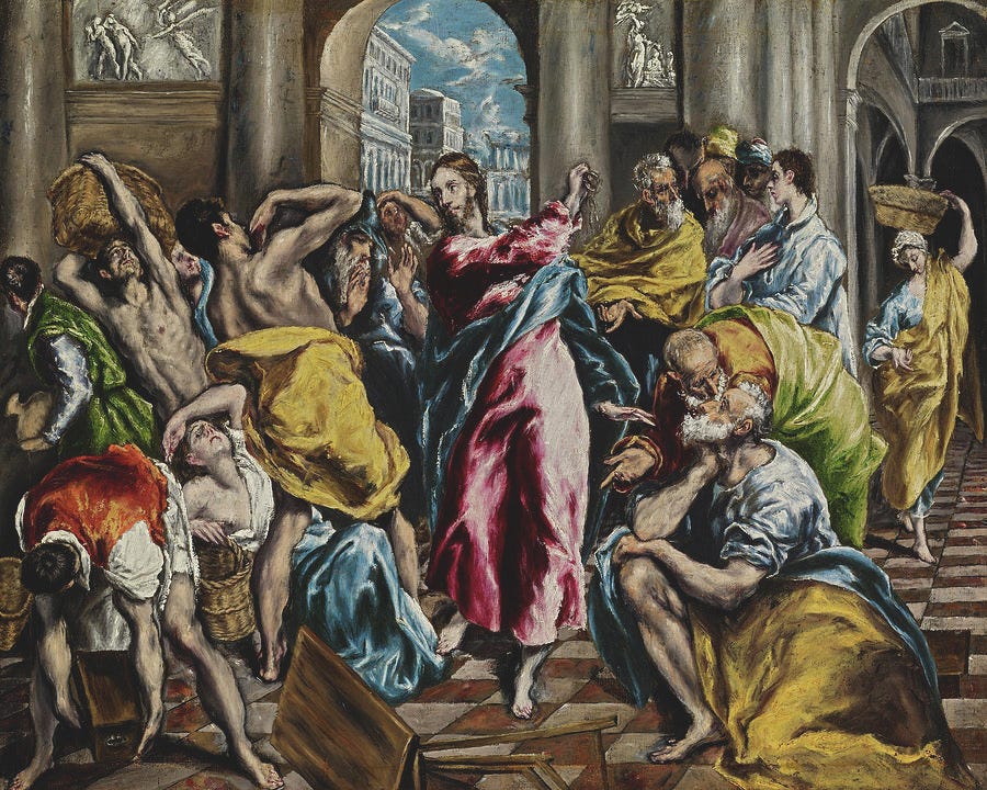 Purification of the Temple Painting by El Greco