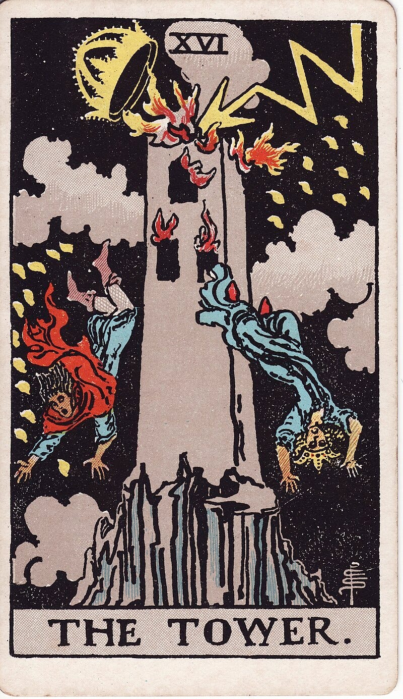 The Tower (tarot card) - Wikipedia