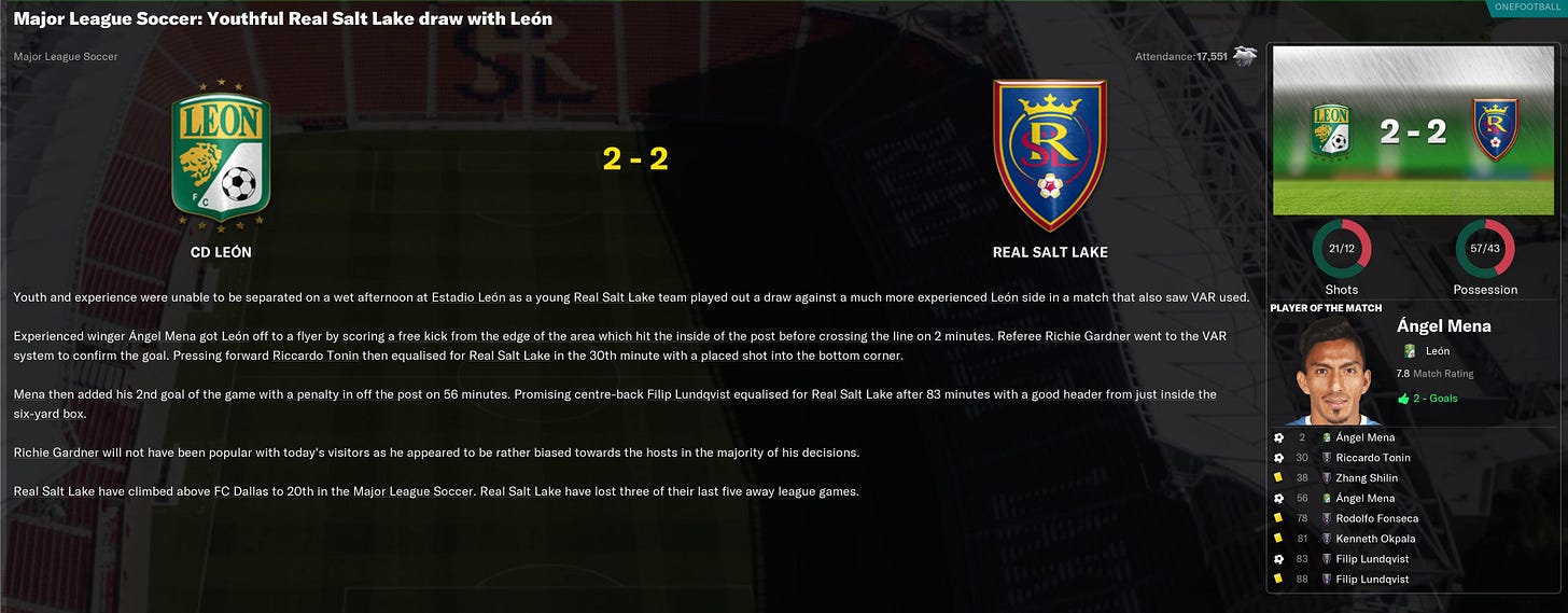 Football Manager 2021 Match Review