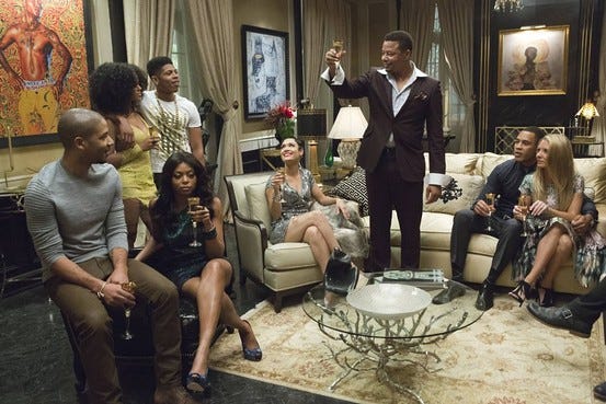 terrance howard toasting family in empire fox show 2015