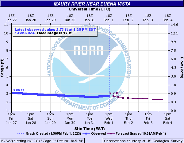 Maury River near Buena Vista