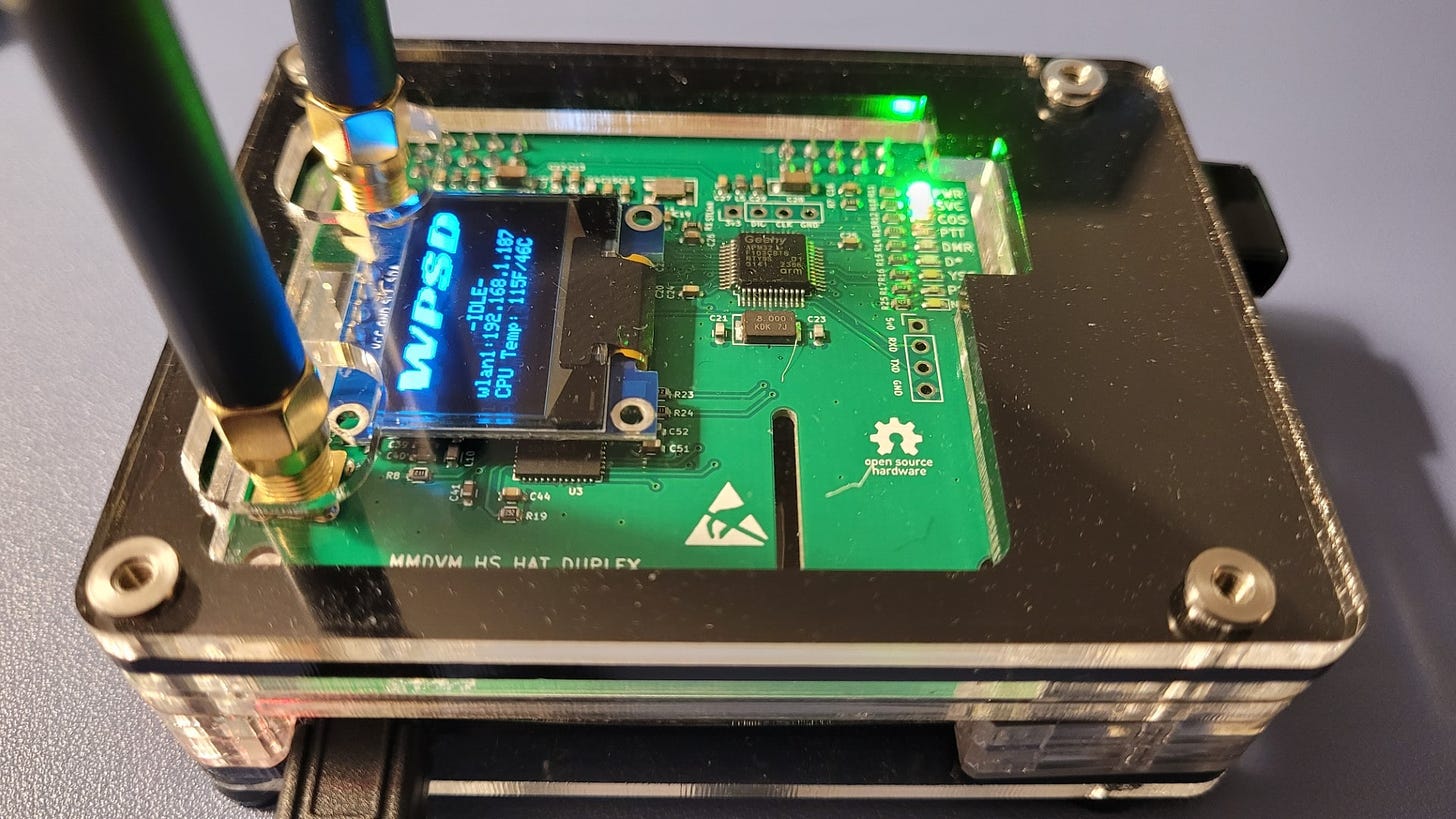 DMR hotspot on Raspberry Pi with WPSD software