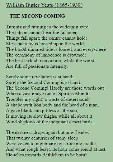 The Second Coming by W. B. Yeats