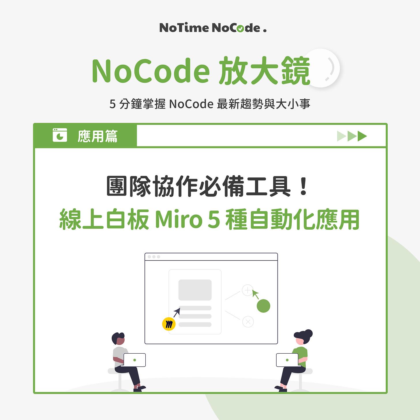 NoCode 放大鏡 - Miro 線上白板的 5 種自動化應用