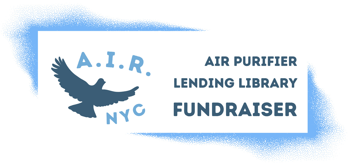 A logo features the silhouette of a bird, maybe an NYC pigeon, with its wings spread wide.