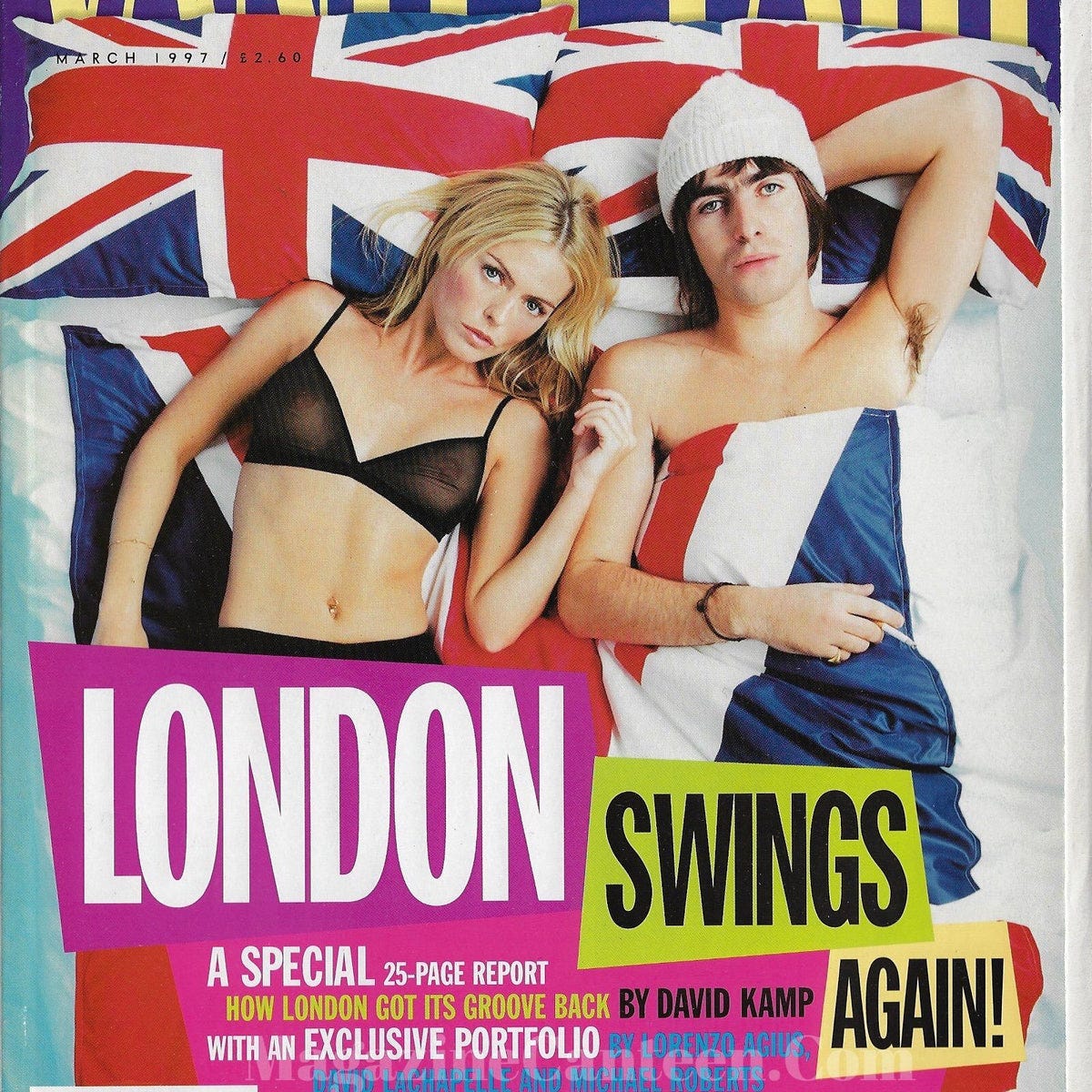 Vanity Fair Magazine - Liam Gallagher Patsy Kensit London Swings Again –  magazine canteen