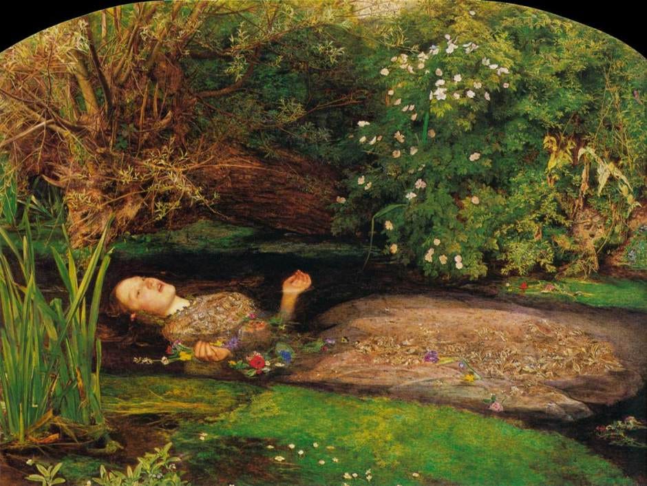 Millais' 'Ophelia' is the most popular artwork in the Tate gallery, UK