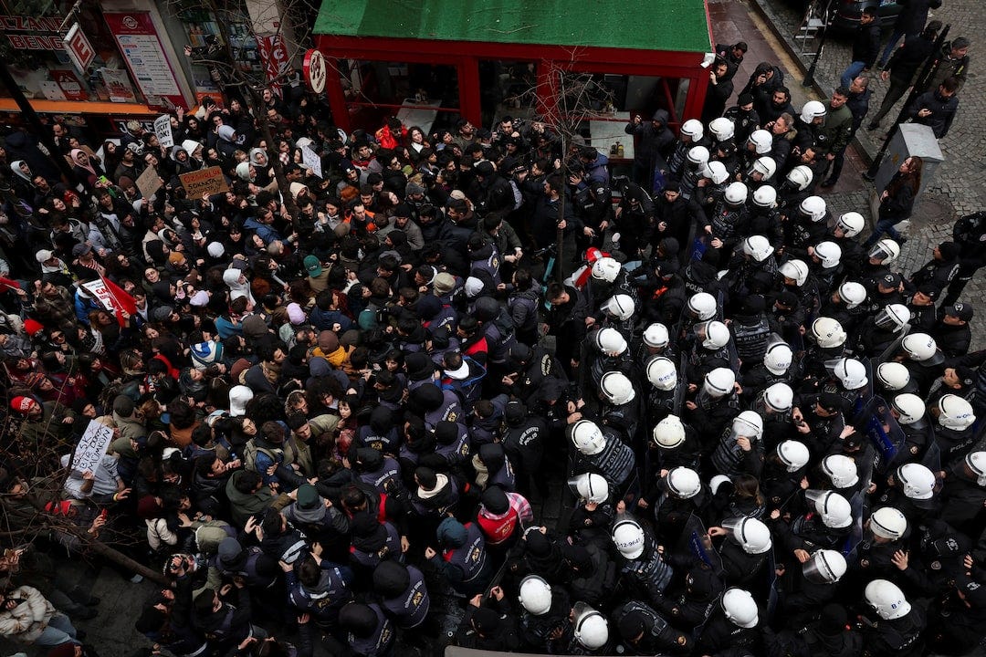 Turks protest, opposition defiant over Istanbul mayor's detention ...