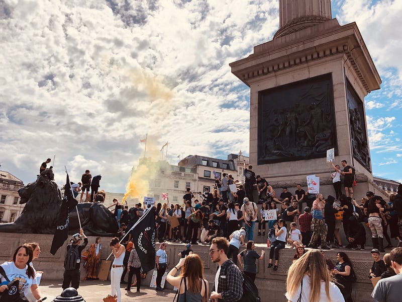 Photo from the animal rights march, London 2019