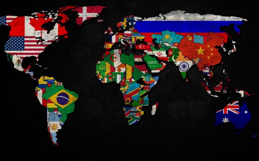 World Map Country Flag - WorldFlag