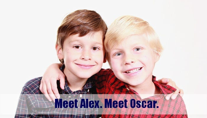 The story of two business careers, Alex and Oscar