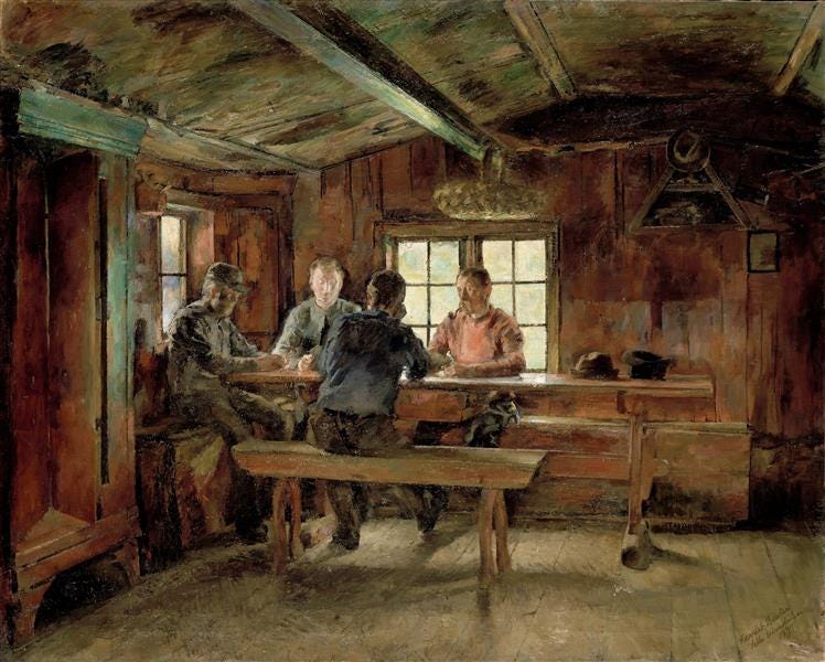 Card Players, 1897 - Harriet Backer