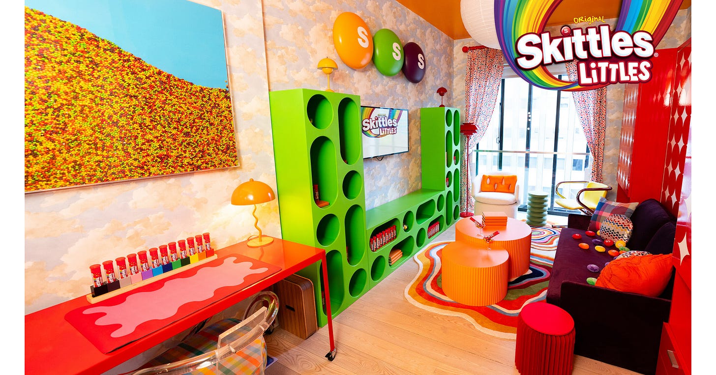 SKITTLES® Littles Gives Micro NYC Apartment a Major Rainbow Makeover,  Paying Rent for a Year