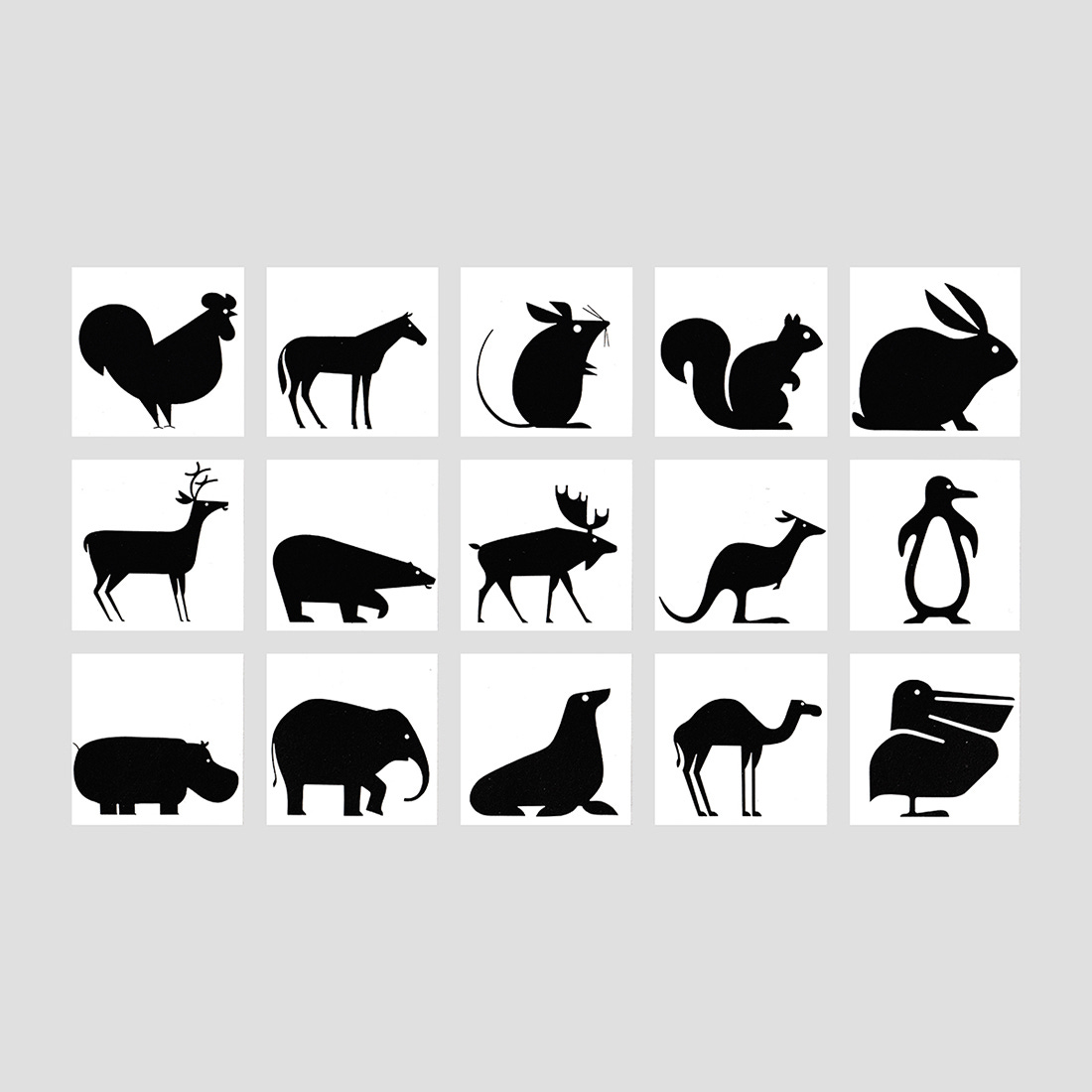 EXPO67 panimal pictograms by Burton Kramer