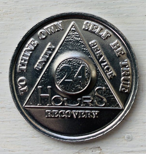 24 Hour Recovery Chip - To Thine Own Self Be True" | Sober Medallions