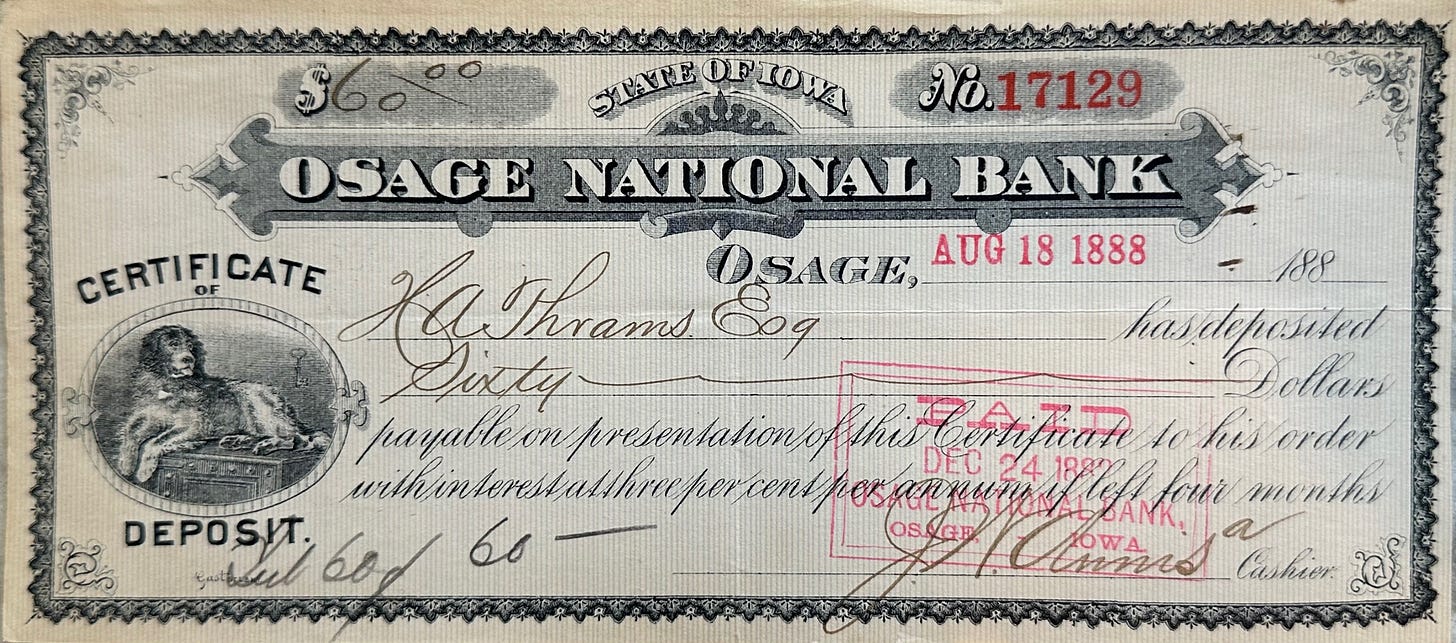 A close up of a bank check

Description automatically generated