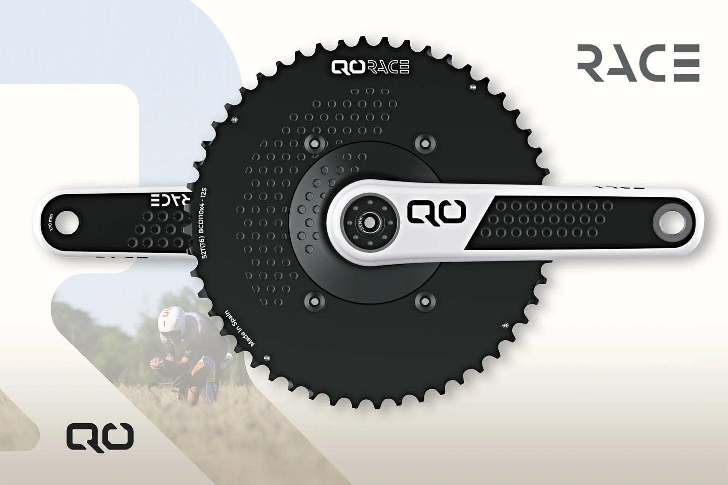 QO brand debut with carbon bicycle cranksets, road bike Race cranks