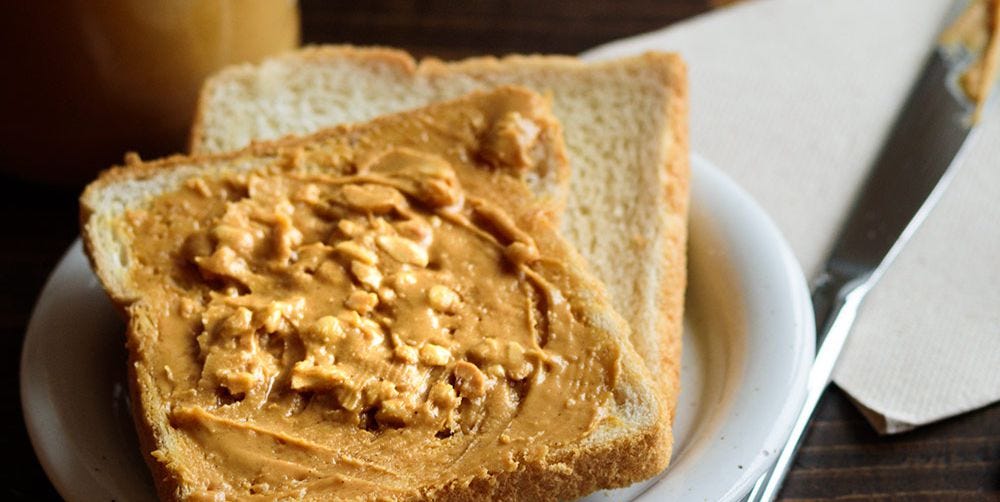 nut butter whole grain toast healthy breakfast