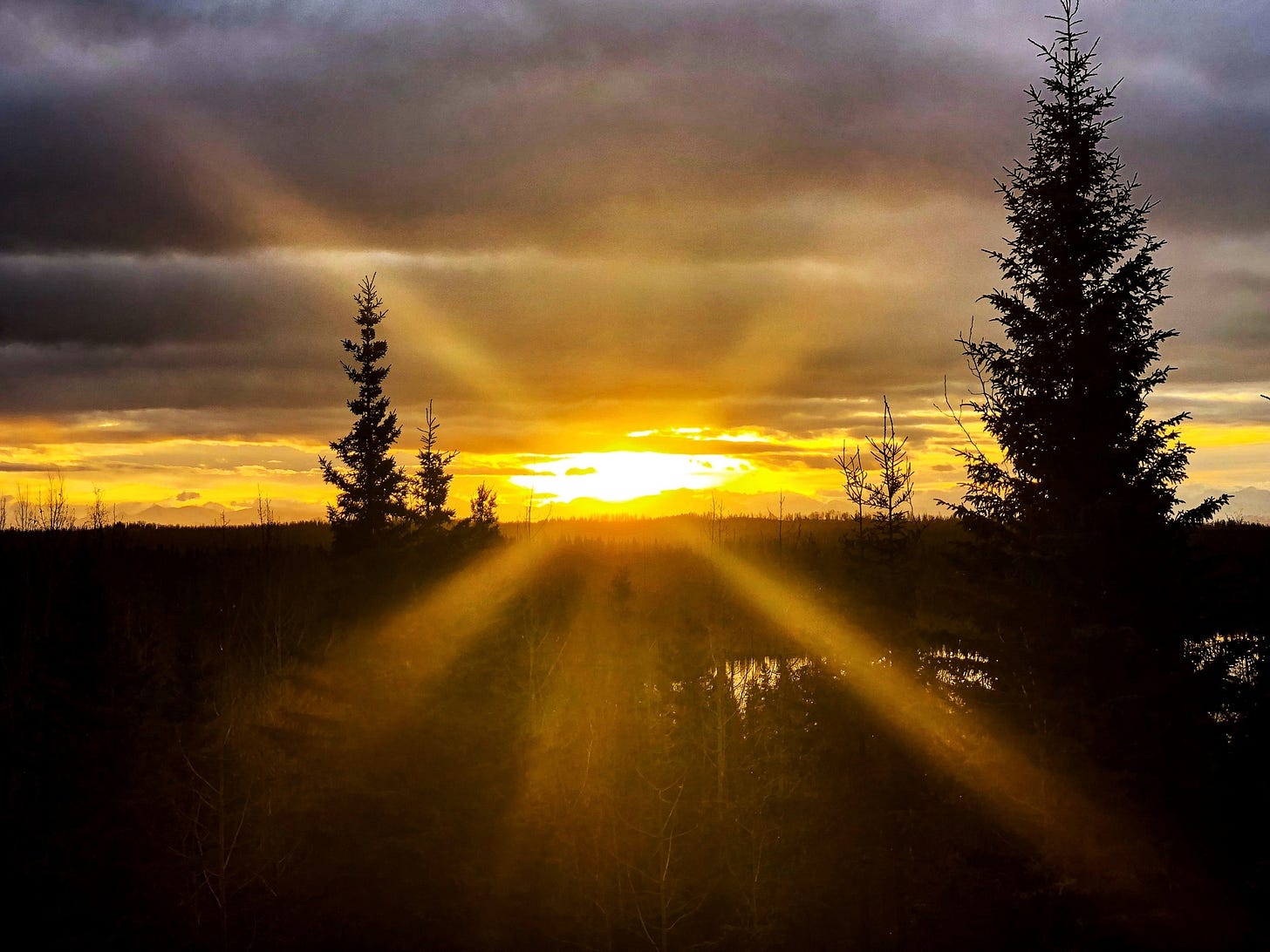 sunrise in Kasilof, Alaska