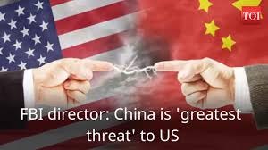 China is 'greatest threat' to US, says FBI director - YouTube