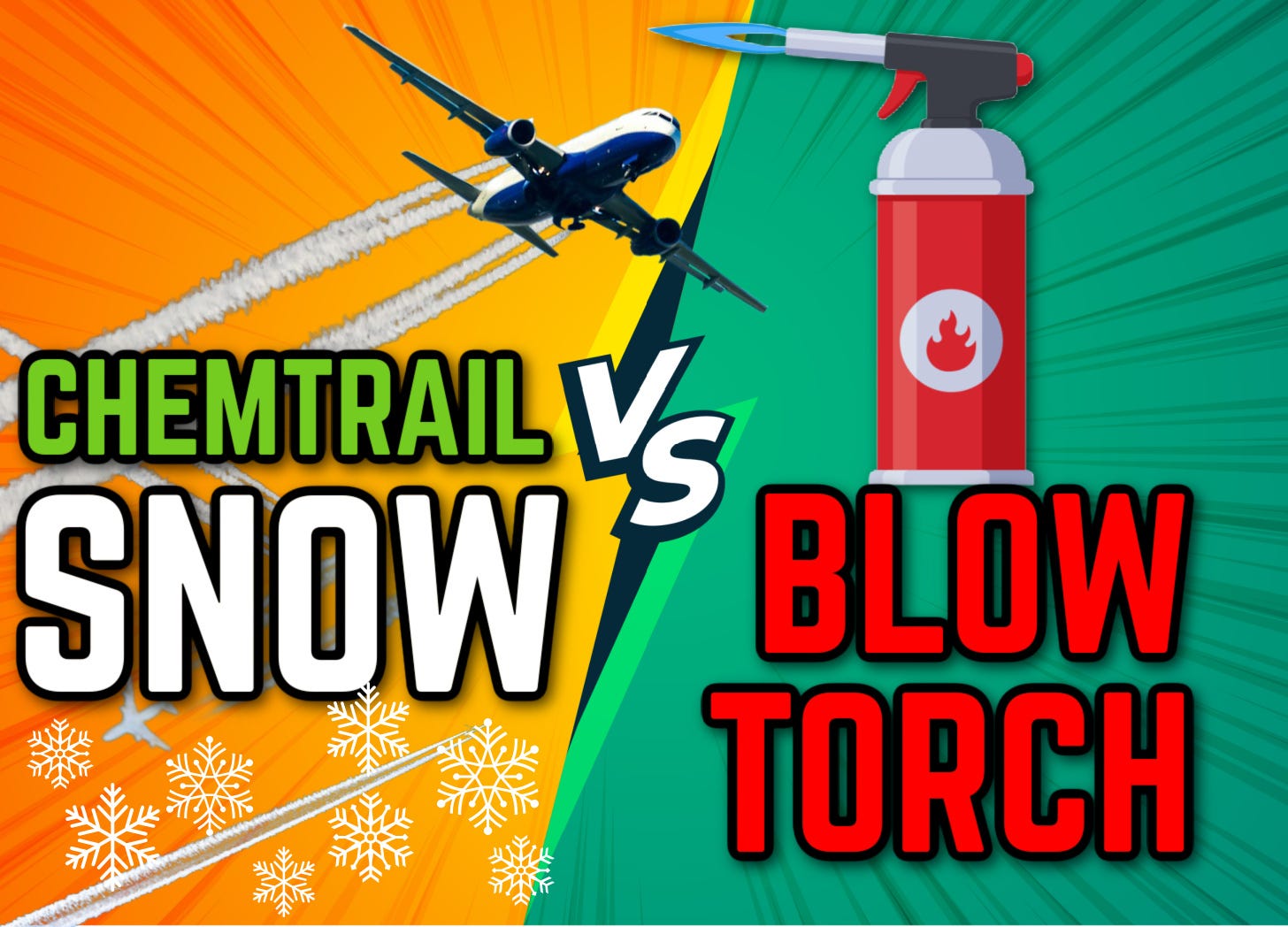 Chemtrails: FAKE SNOW vs BLOWTORCH, FIRE PIT, GAS STOVE & MICROWAVE