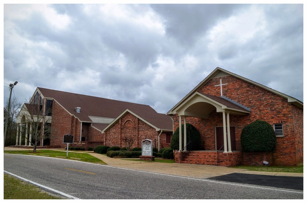 Antioch Baptist Church, Mount Meigs, Montgomery County, Alabama