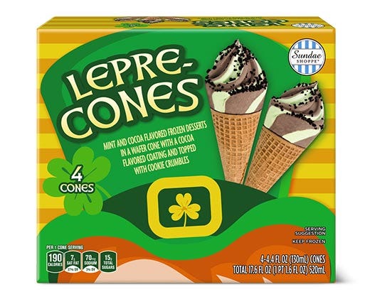 Sundae Shoppe Mint Swirl Lepre-Cones