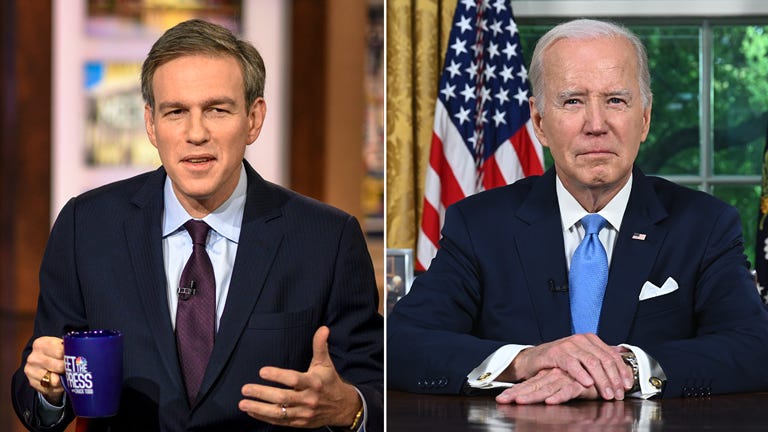 New York Times columnist Bret Stephens told President Biden that he should drop out of the race, opening up an opportunity for a younger Democratic leader to emerge and beat former President Trump in the upcoming election. Getty Images