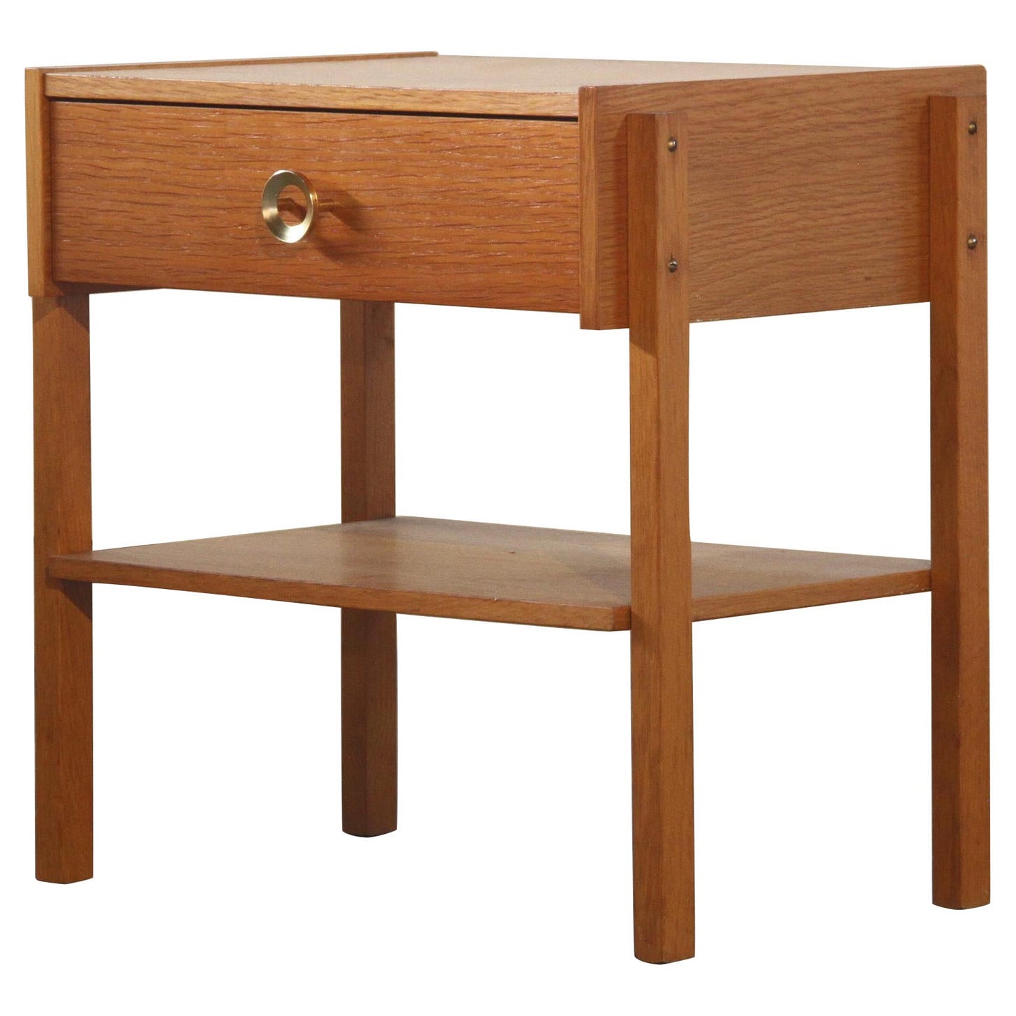 Danish mid-century Oak Bedside Table nightstand, 1960s For Sale