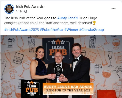 Irish Pub Awards | All the Winners!