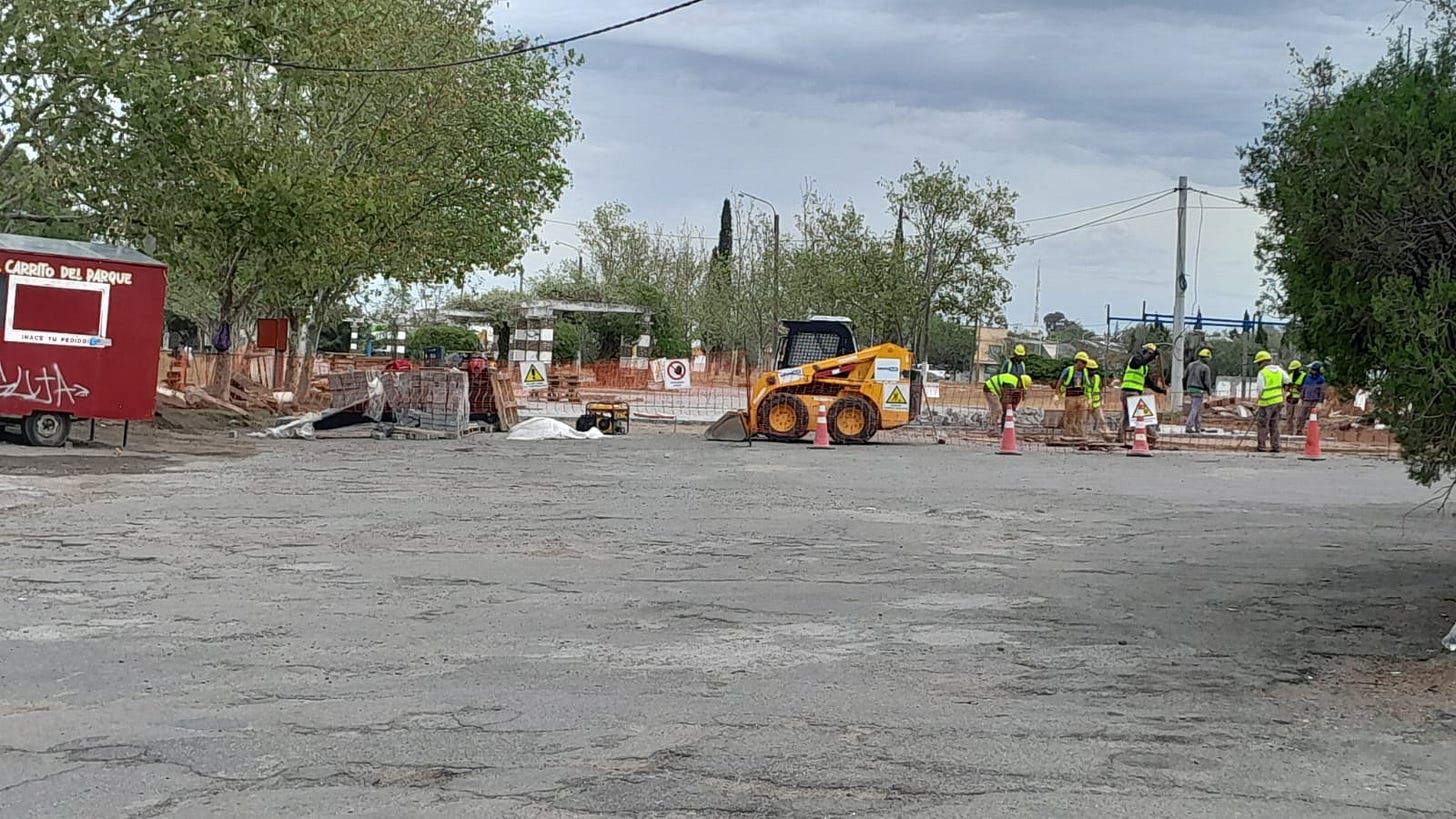 Avanzan las obras en el Parque Independencia