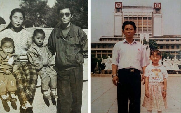Hänen perheensä joutui turvautumaan laittomien esineiden myymiseen Pohjois-Korean nälänhädän aikana 1990-luvulla. 